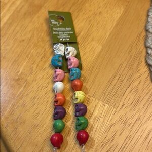 Bead Landing Multi-Color Skull Beads
